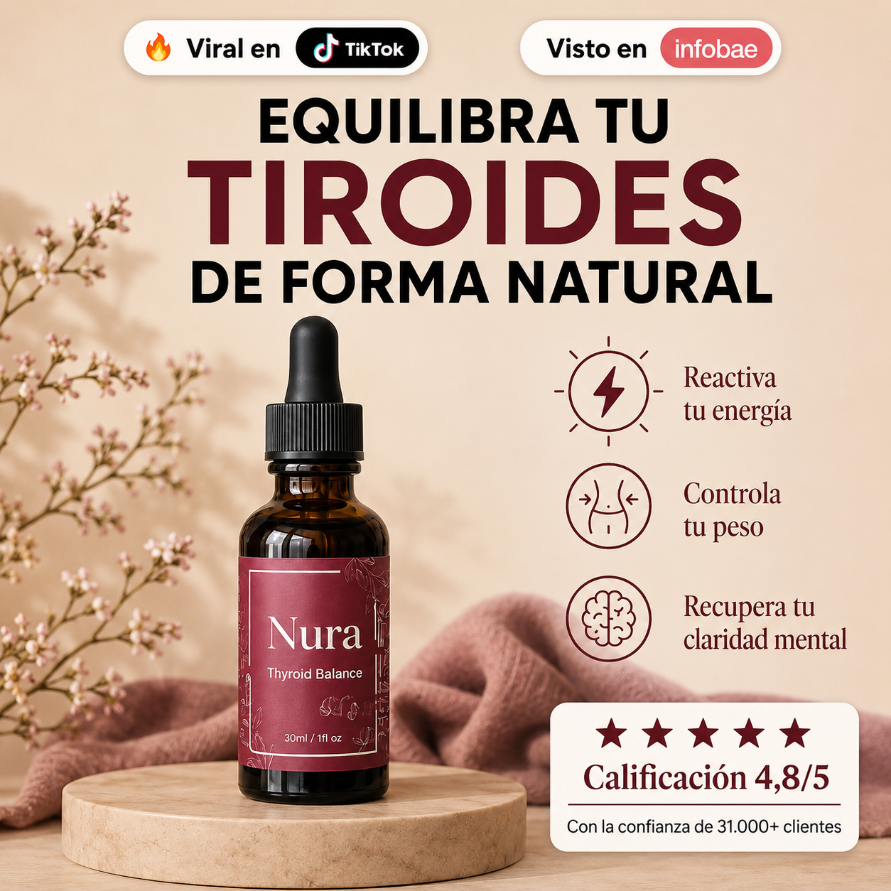 Nura® | Gotas para el equilibrio tiroideo